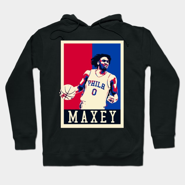 Tyrese Maxey Pop Art Style Hoodie by mia_me